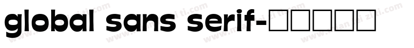 global sans serif字体转换